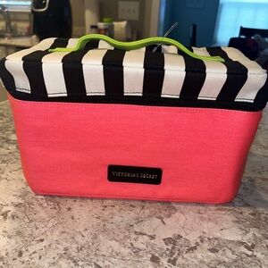 Victoria’s Secret Striped Canvas Lingerie Travel Bag NWT